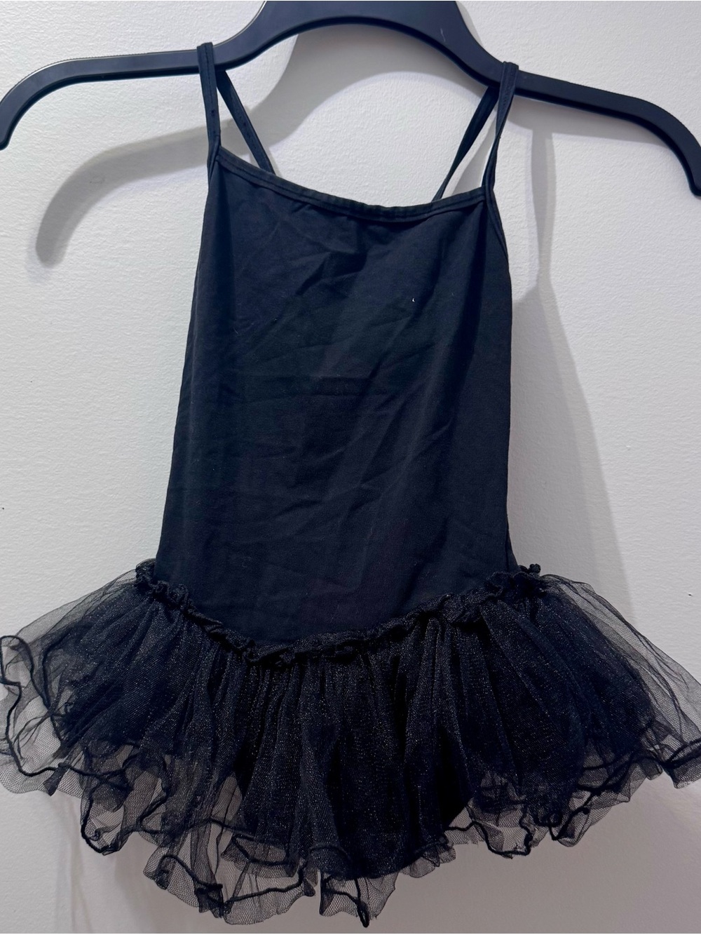 Black Tulle Ballet Costume for Kids, Size Small (5/6)